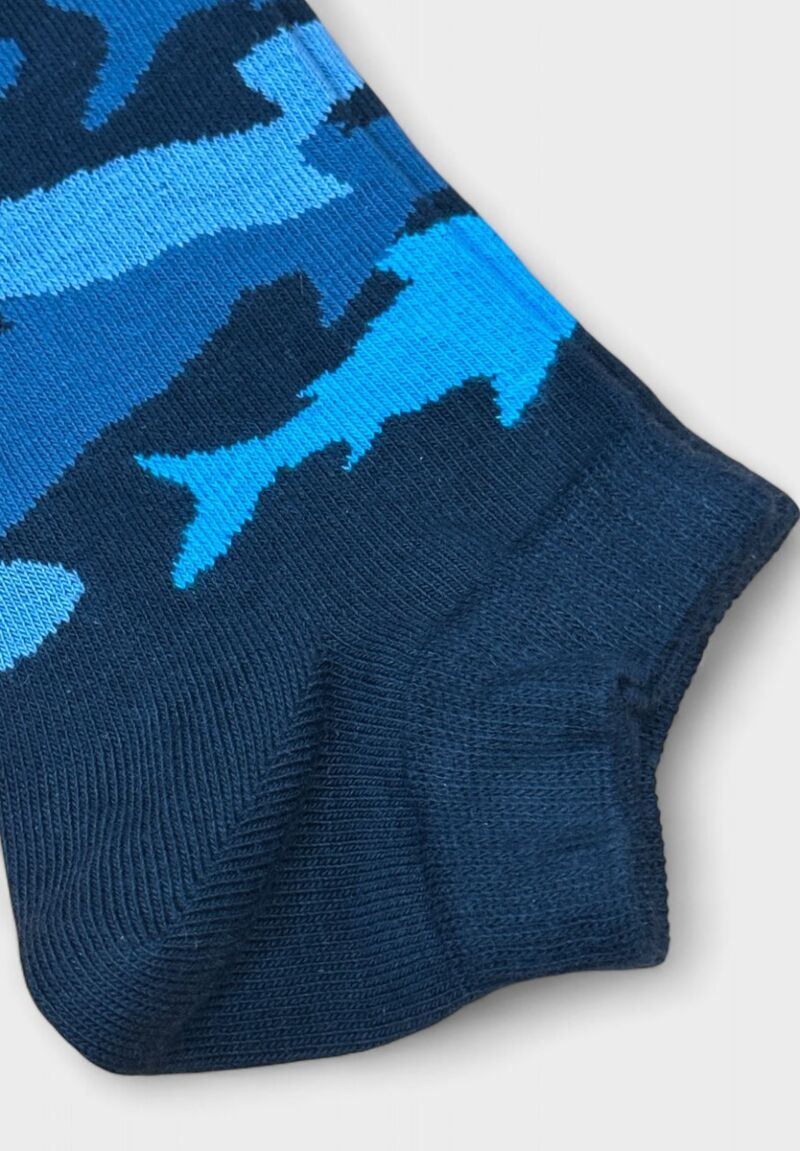 Ανδρικές Κάλτσες Pournara Μπλε με Καρχαρίες – Κοντές