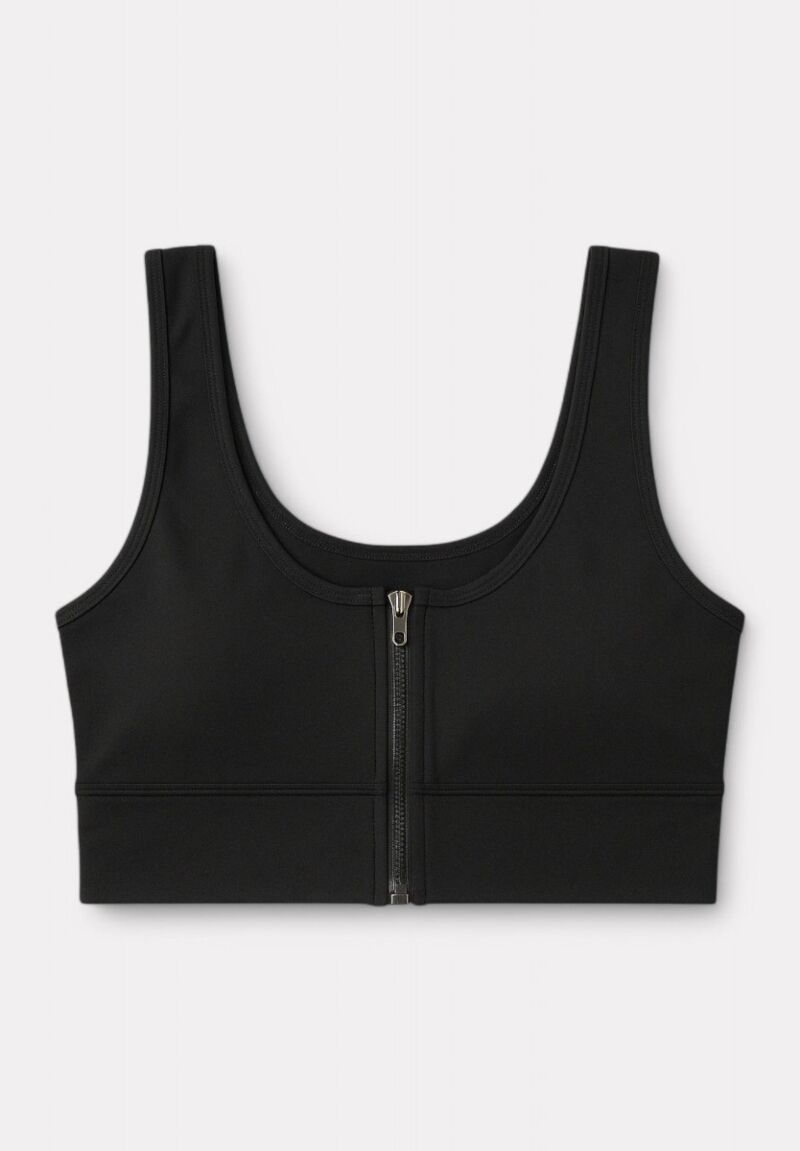 Αθλητικό Μπουστάκι Kota με Φερμουάρ Μαύρο – Στυλ, Στήριξη & Άνεση
