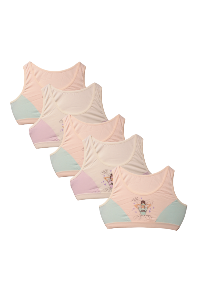 Μπουστάκια εφηβικά αθλητικά Good Morning Donella 5 Τεμ.