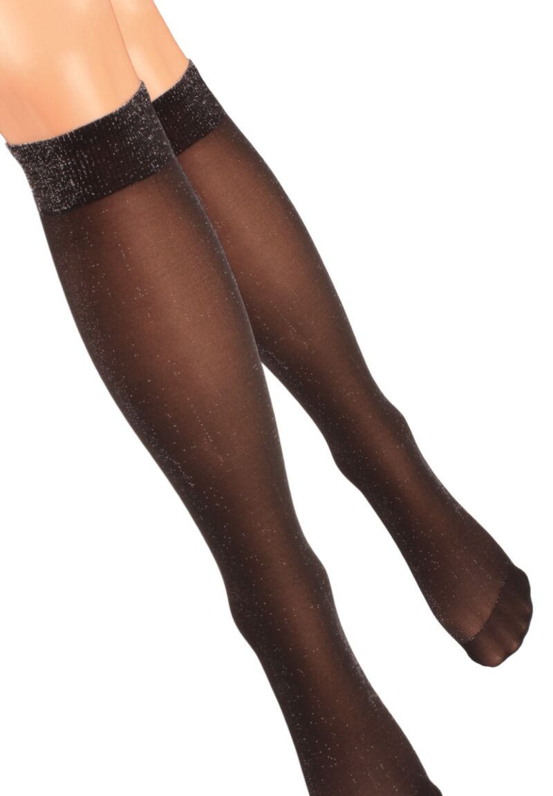 Κάλτσα μέχρι το γόνατο με σχέδιο Lurex Linea D'oro