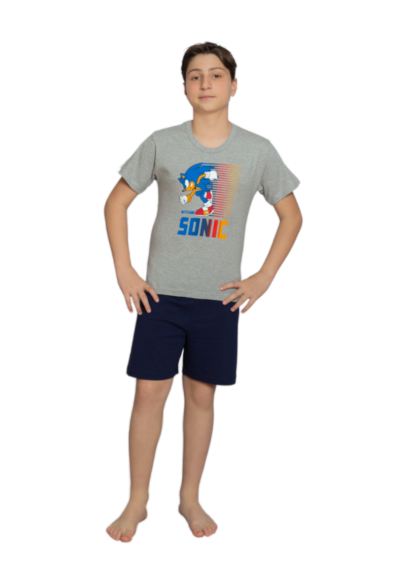 Πιτζάμα παιδική κοντομάνικη Nina Club Sonic