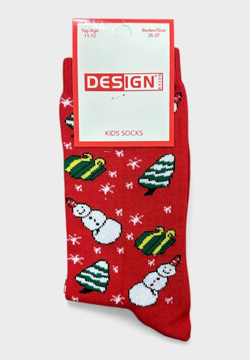Παιδικές Βαμβακερές Κάλτσες Design Socks Christmas Limited Edition – Σετ 3 Ζευγών