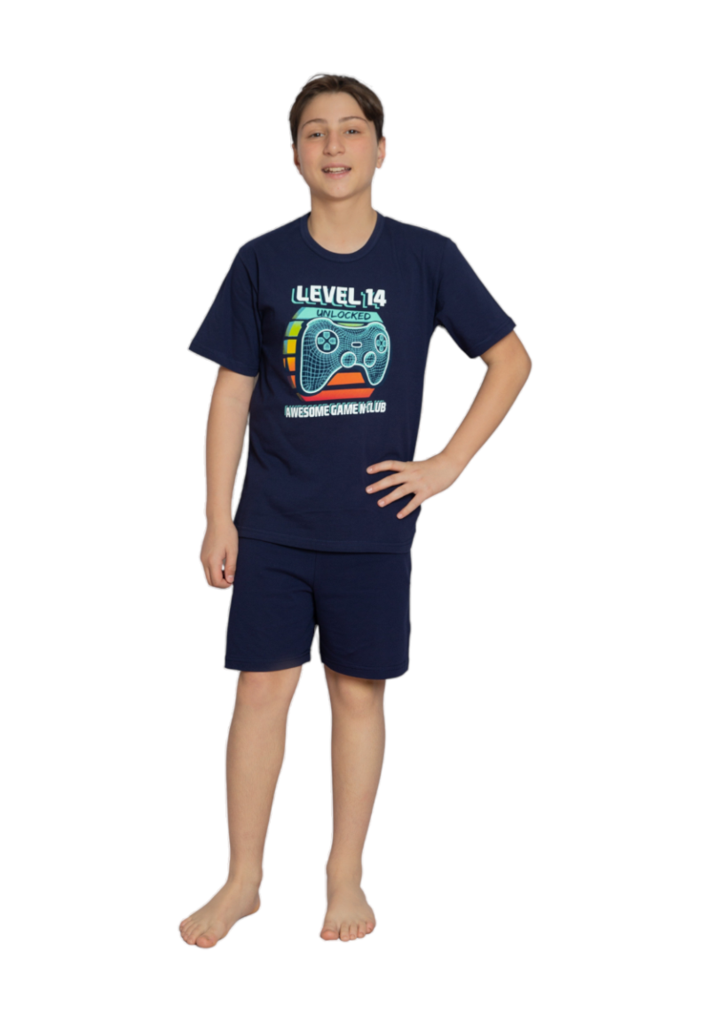 Πιτζάμα παιδική κοντομάνικη Nina Club Level14