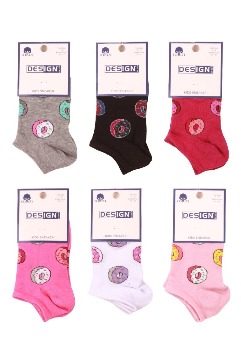 Σοσόνια παιδικά για κορίτσι Design Donuts Super Προσφορά 6 Τεμ.