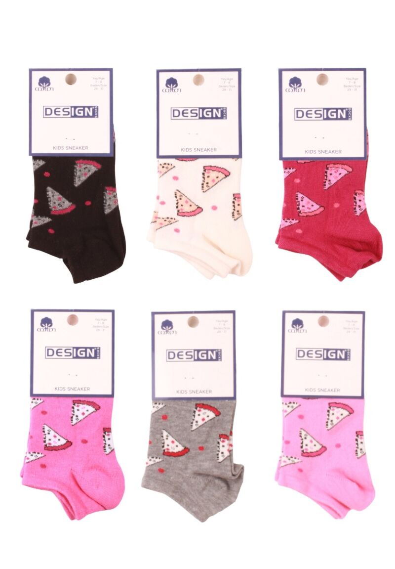 Σοσόνια παιδικά για κορίτσι Design Pizza Super Προσφορά 6 Τεμ.