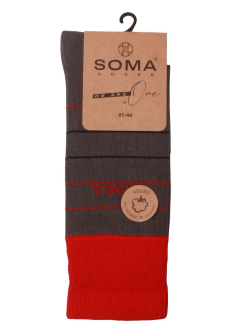 Κάλτσες ανδρικές βαμβακερές Soma σε οικονομική συσκευασία 3 τεμαχίων