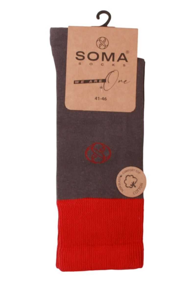 Κάλτσες ανδρικές βαμβακερές Basic Soma σε οικονομική συσκευασία 3 τεμαχίων