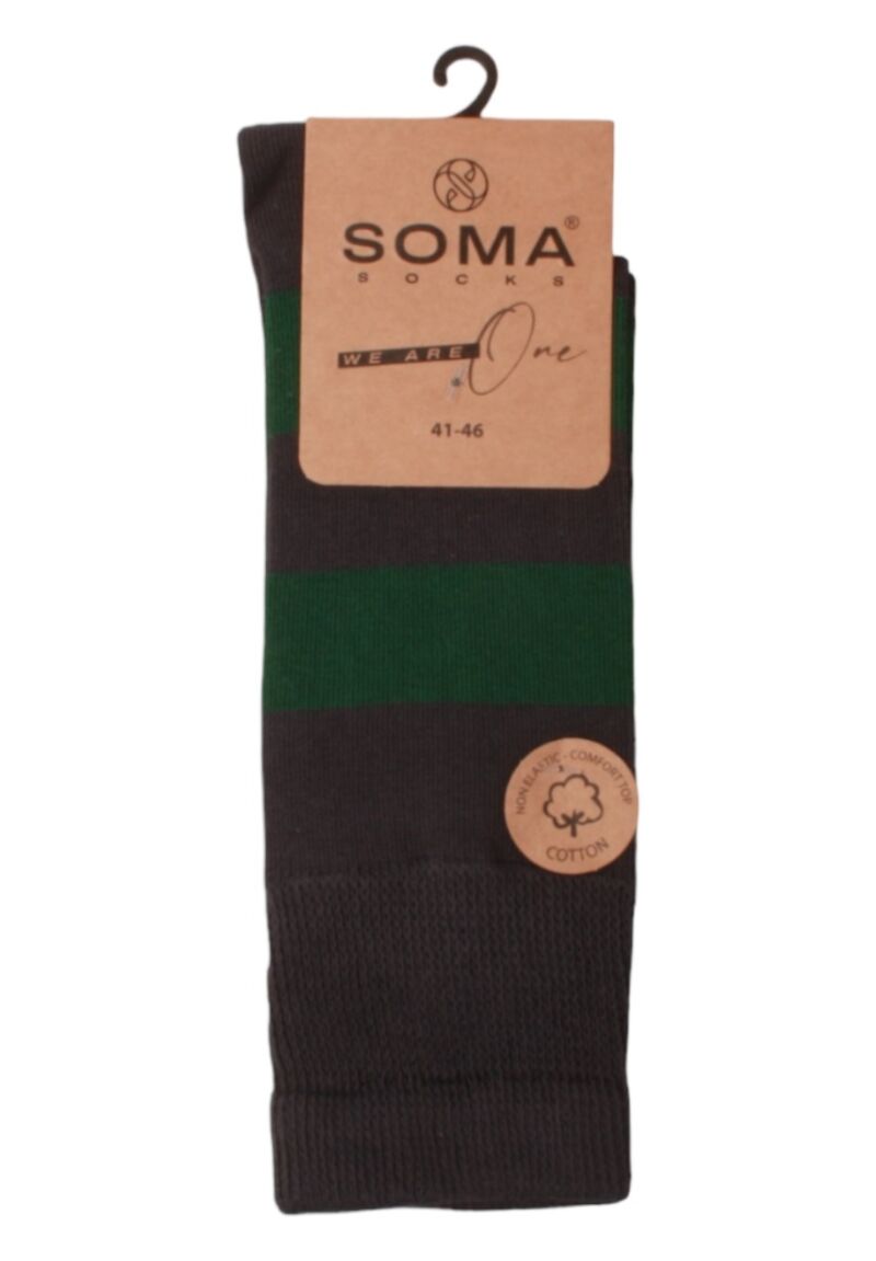 Κάλτσες ανδρικές βαμβακερές Soma Stripes σε οικονομική συσκευασία 3 τεμαχίων