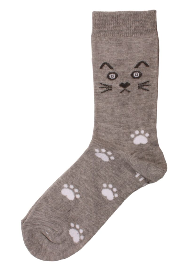 Κάλτσες παιδικές βαμβακερές Design Kitten σε οικονομικό πακέτο 6 τεμαχίων