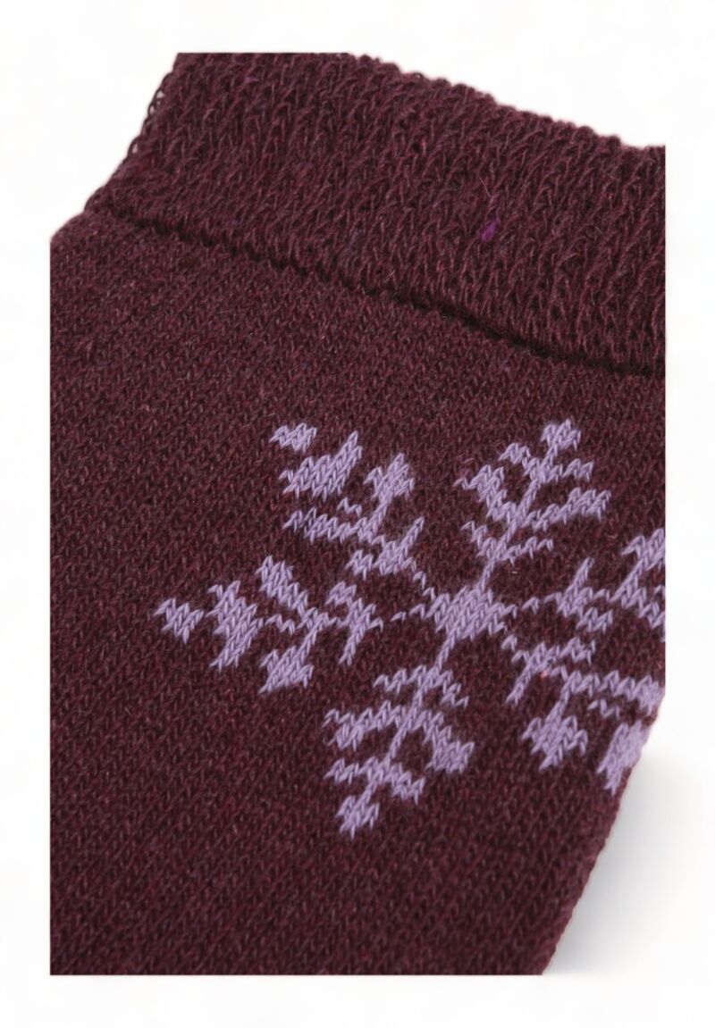 Κάλτσα γυναικεία μάλλινη Pamela Lambswool Snowflakes