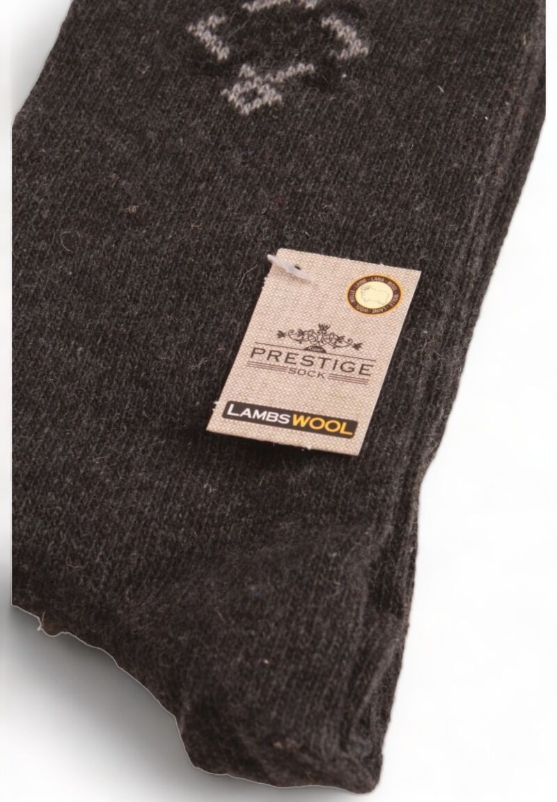Κάλτσα ανδρική θερμική Prestige Lambs Wool Rombus