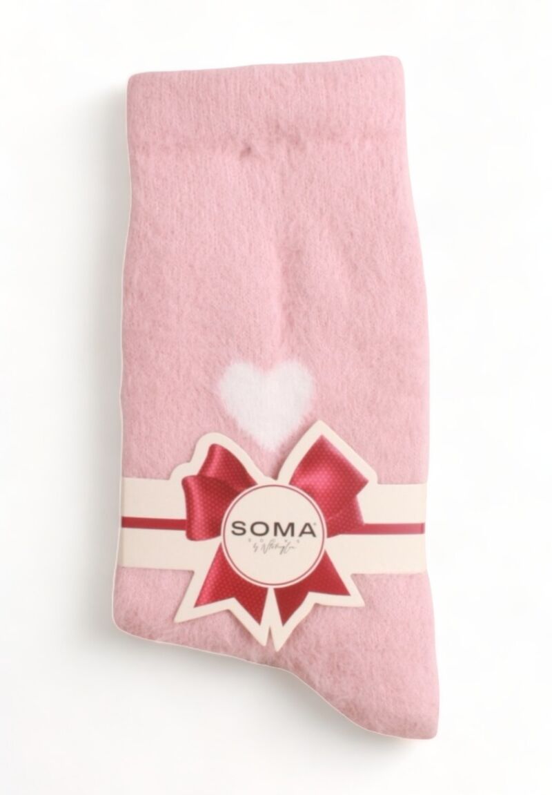 Κάλτσα γυναικεία μάλλινη Soma Softwool Heart