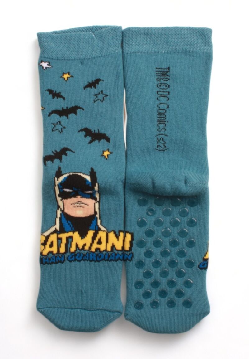 Κάλτσες παιδικές πετσετέ Cimpa με τάπες Batman 3 Τεμ.
