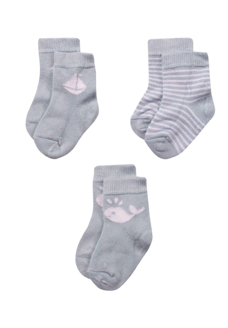 Κάλτσες Bebe από Bambu Sail Blue 3 Τεμ.