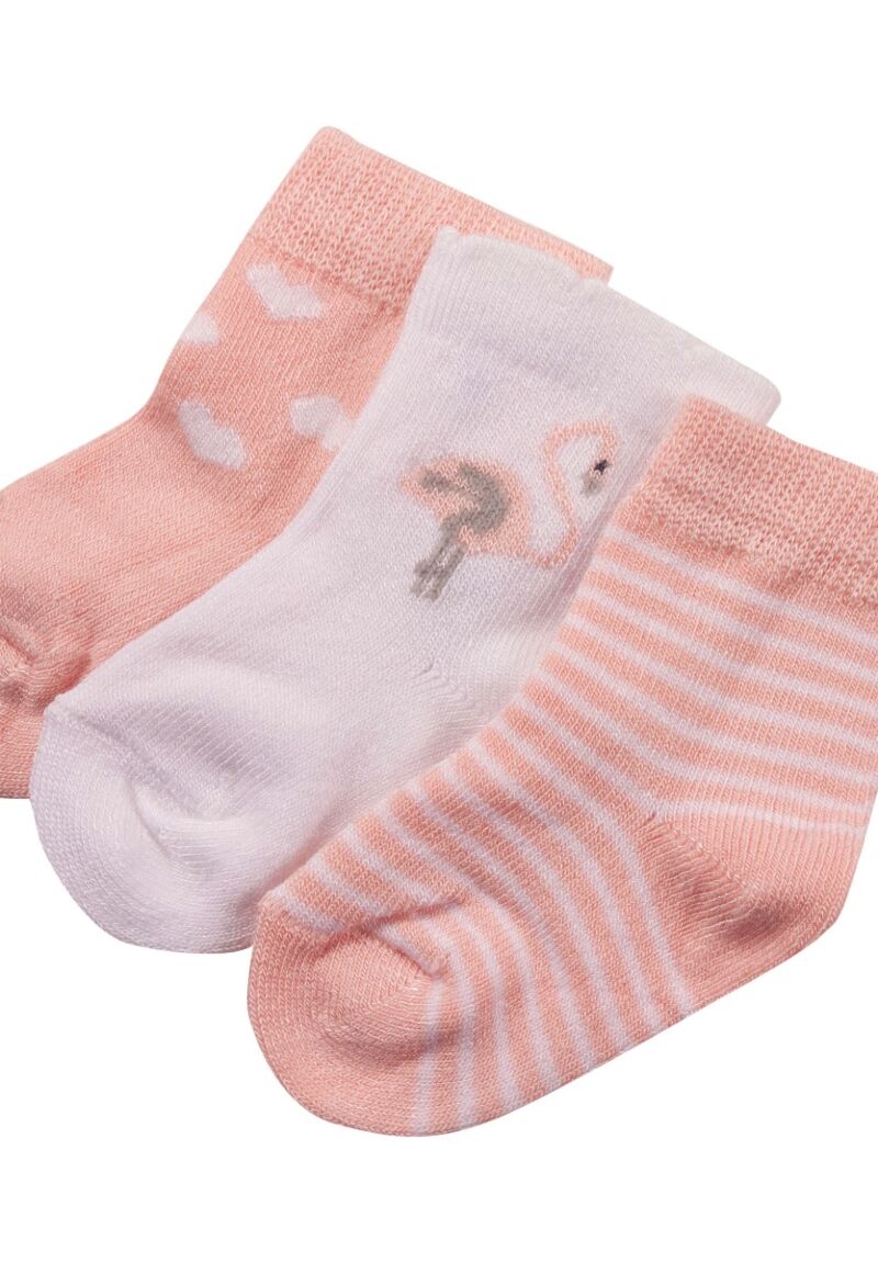 Κάλτσες Bebe από Bambu Flamingo 3 Τεμ.