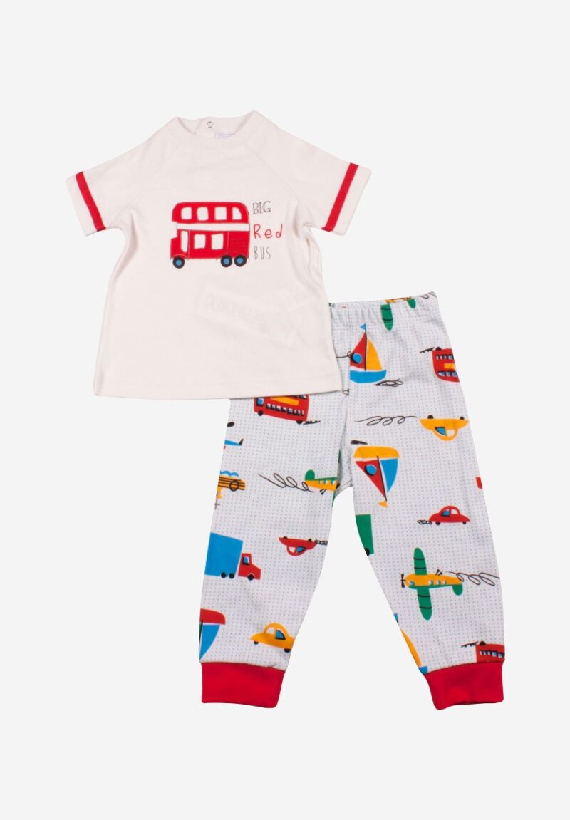 Πιτζάμα βρεφική Red Bus Panolino
