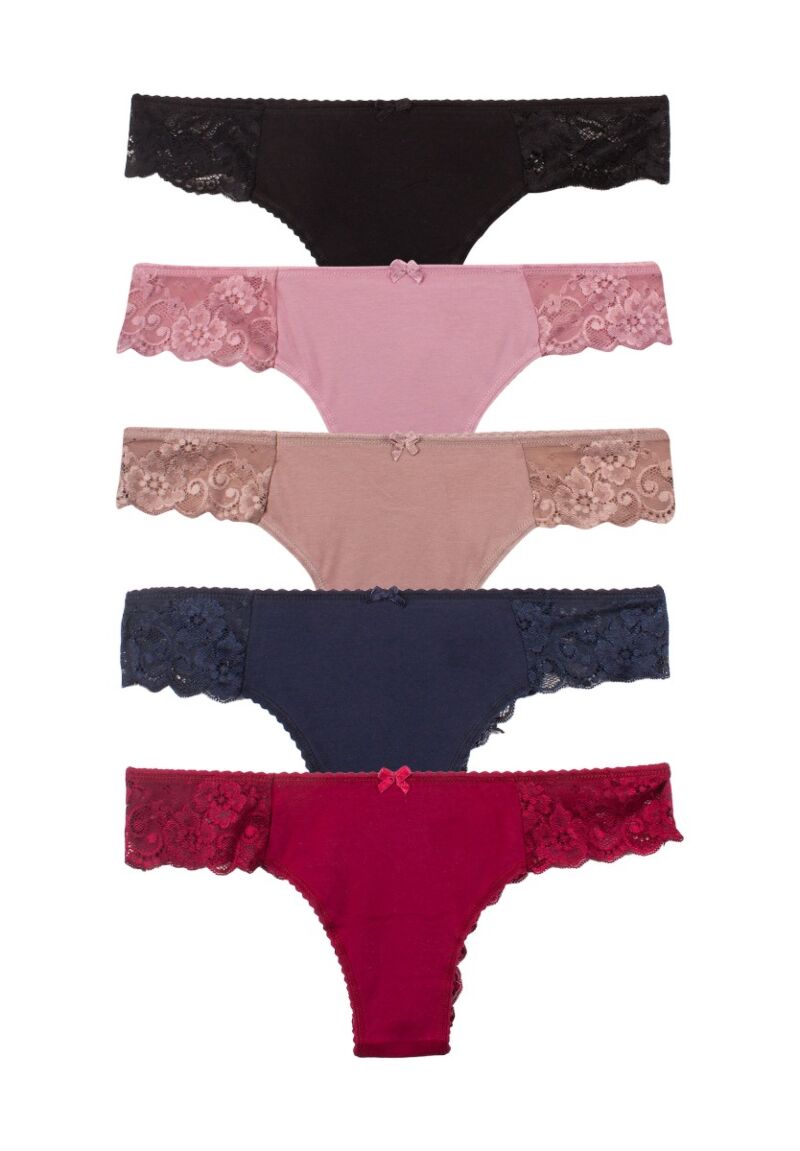 Brazil Sexen Esmeralda με δαντέλα Colors 5 Tεμ.