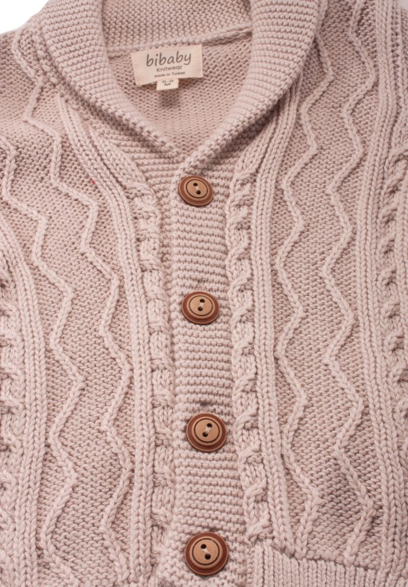 Ζακέτα πλεκτή βρεφική Bi Baby με κουμπάκια