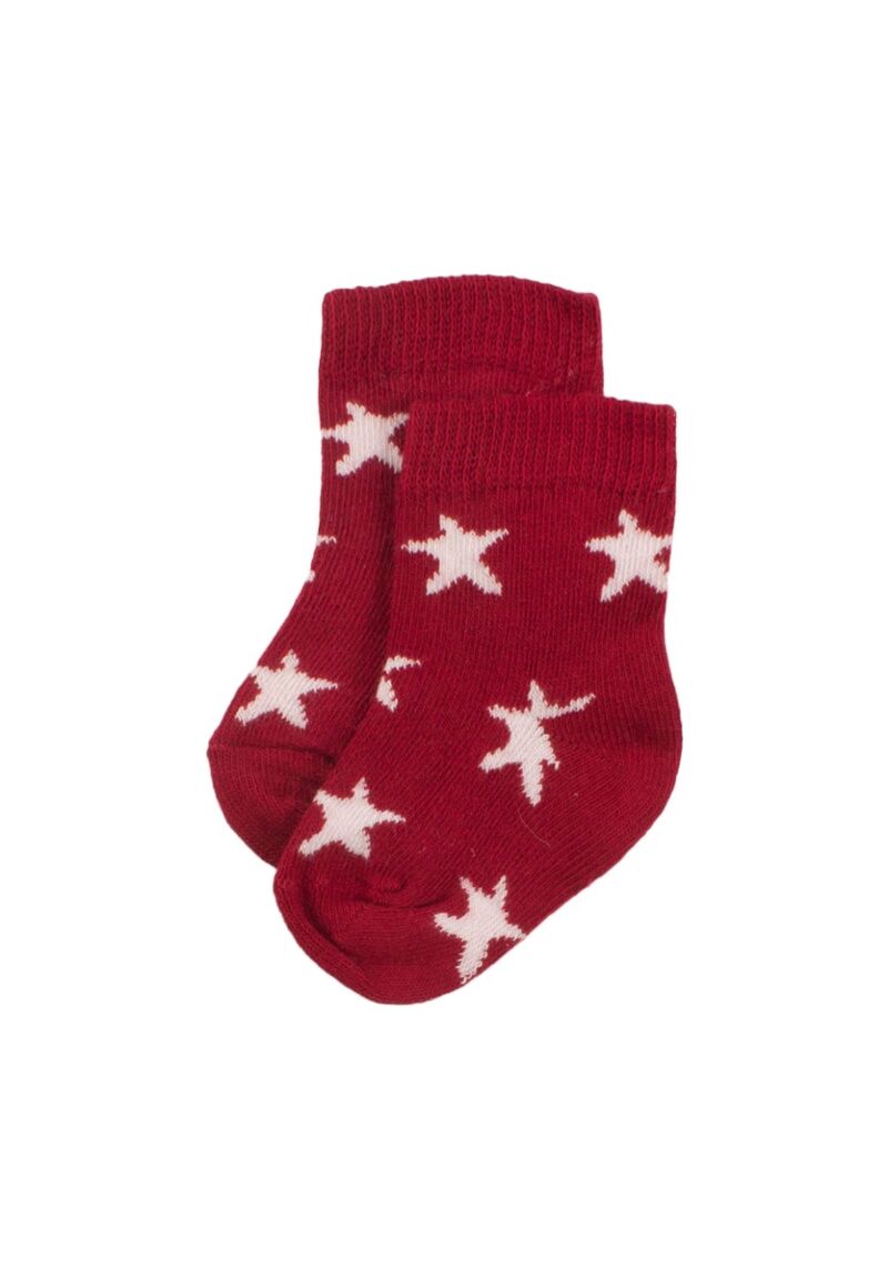 Κάλτσες Bebe Stars Red 3 Τεμ.