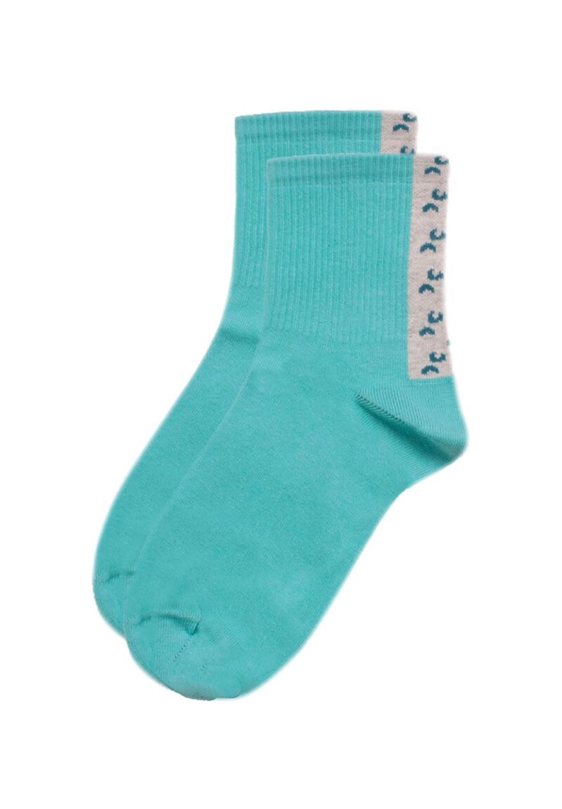 Κάλτσες γυναικείες βαμβακερές ημίκοντες Zebra