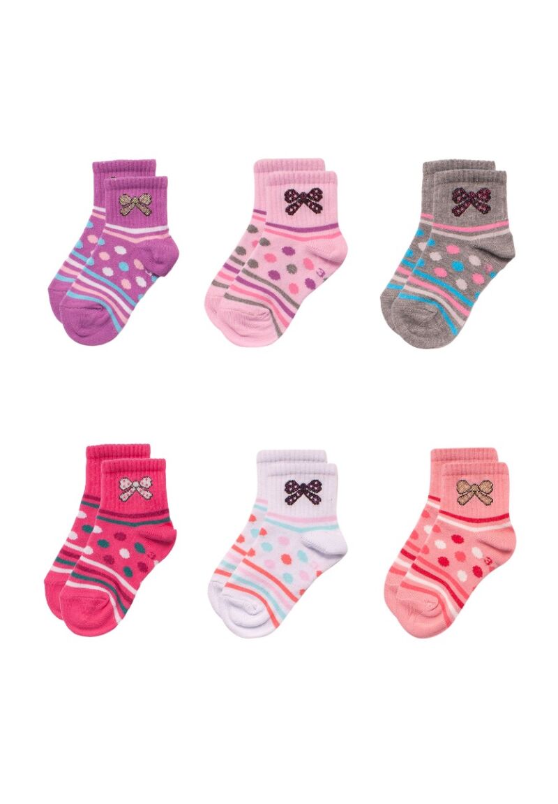 Κάλτσες παιδικές ημίκοντες Bow 6 Τεμ.