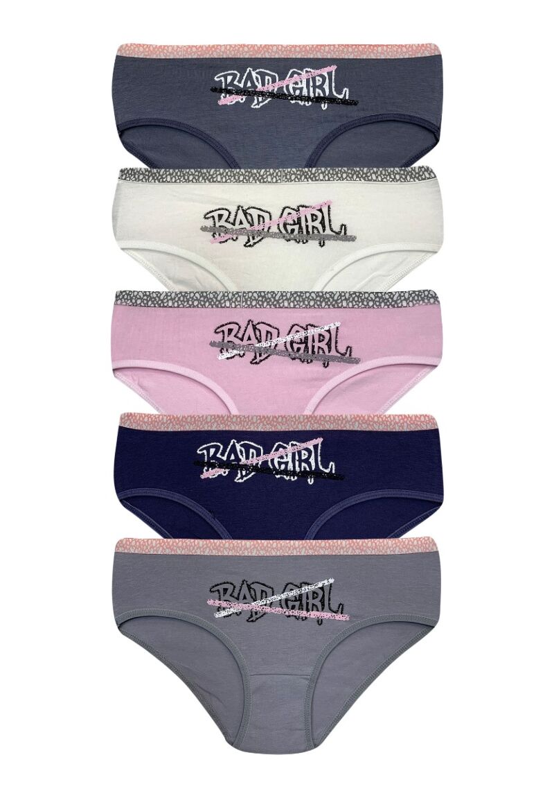Σλιπ εφηβικά Bad Girl 5 Τεμ.