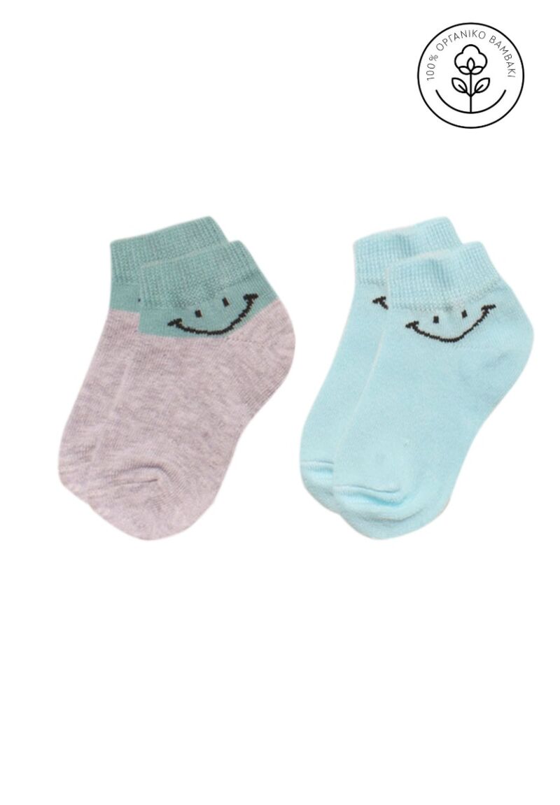 Σοσόνια παιδικά από οργανικό βαμβάκι Smile 2 Τεμ.