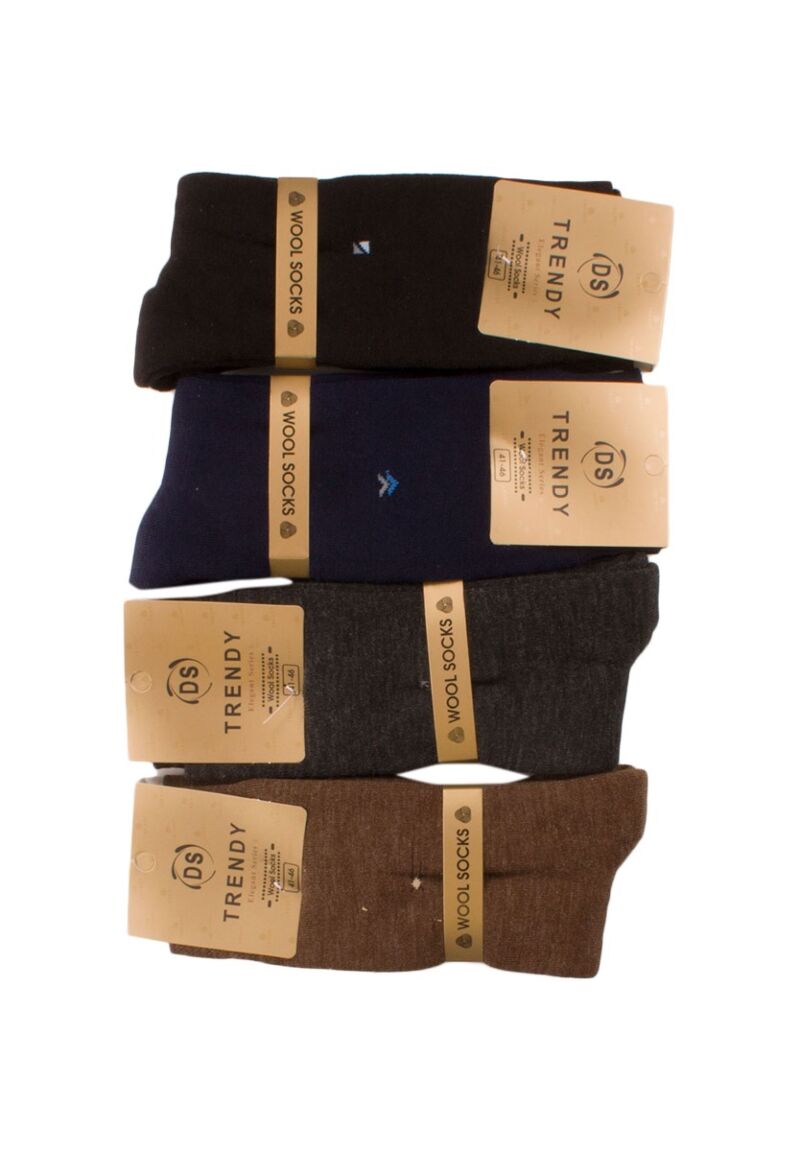 Κάλτσες ανδρικές μάλλινες Wool 4 Τεμ.