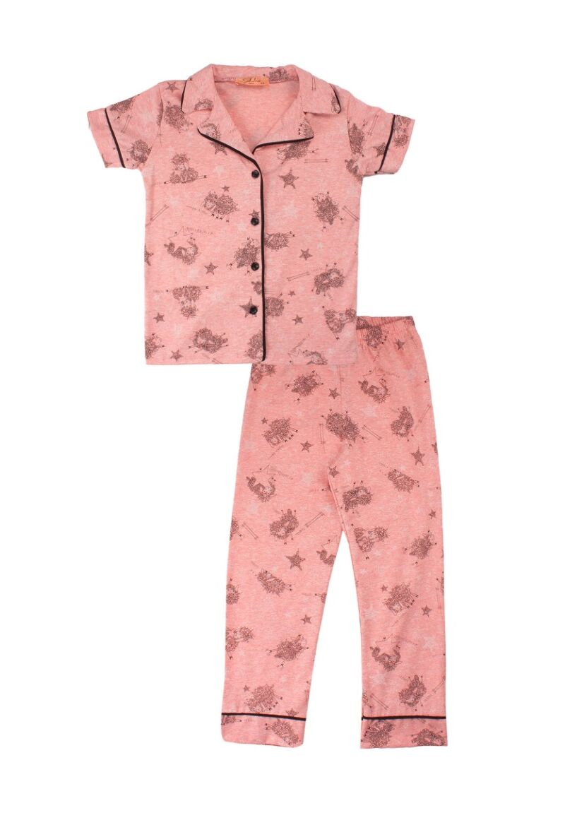 Πιτζάμα παιδική-εφηβική με κουμπιά Cute Sheep