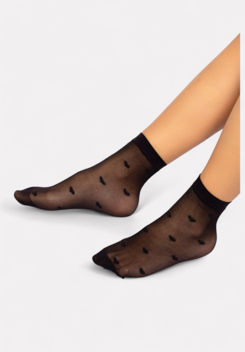 Σοσόνι γυναικείο με σχέδιο καρδούλες Linea D'oro 