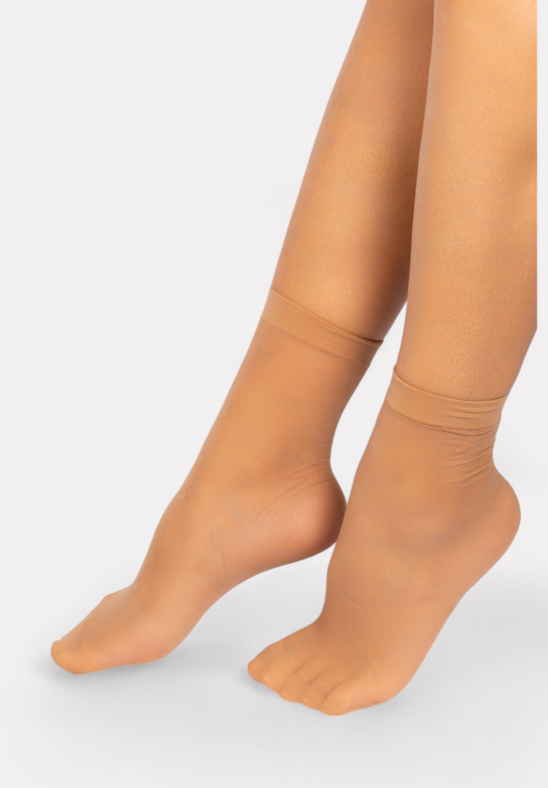 Σοσόνι γυναικείο με σχέδιο καρδούλες Linea D'oro 