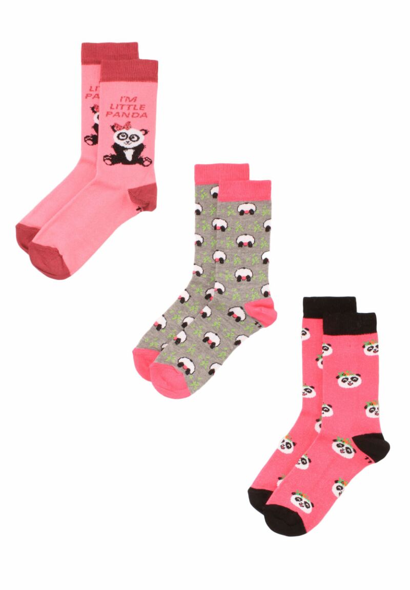 Κάλτσες παιδικές Pandas Design 3 Τεμ.