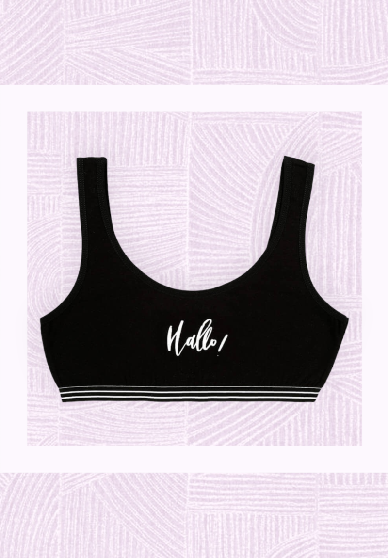 Μπουστάκια εφηβικά με φαρδιά τιράντα βαμβακερά Donella Hallo σε συσκευασία 5 τεμ.