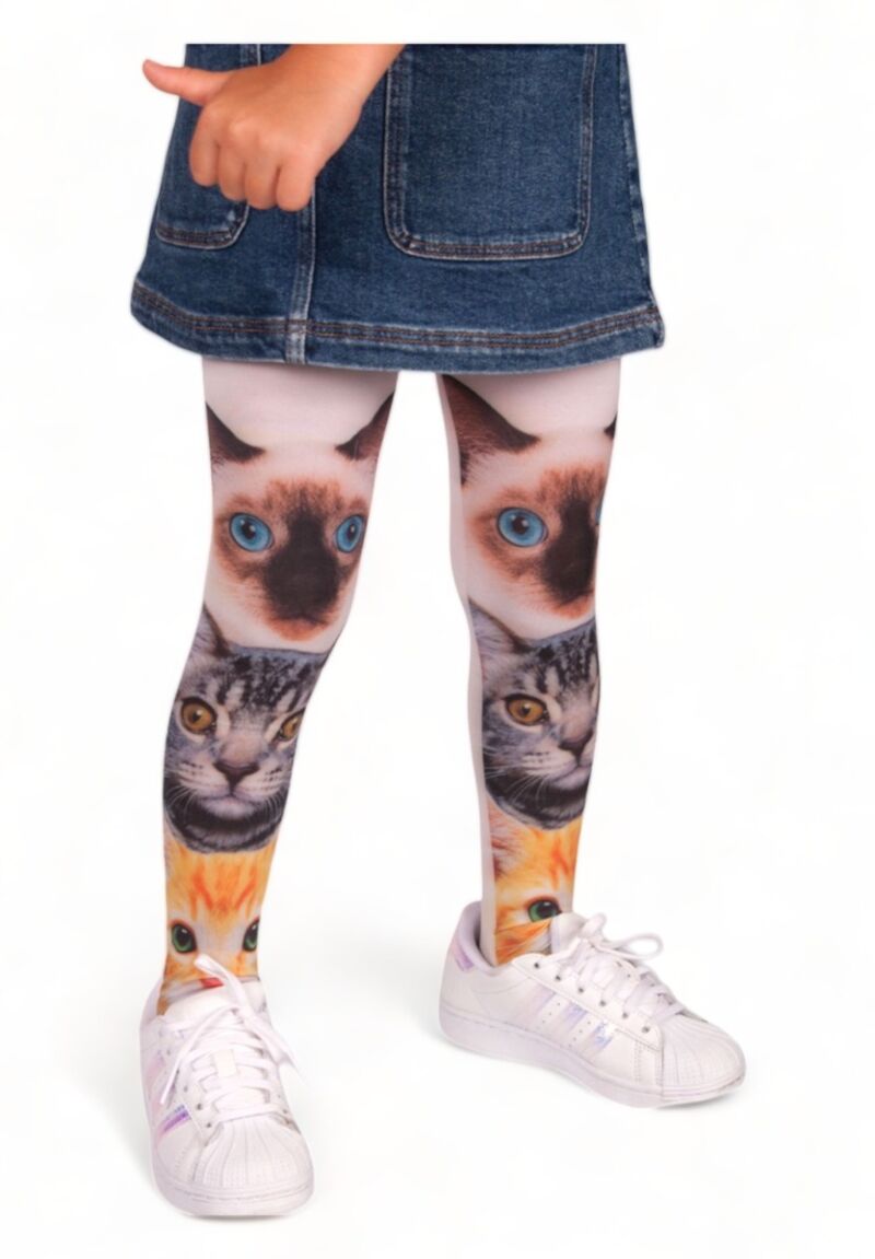 Καλσόν παιδικό με DayMod σχέδιο γάτες 50 Den 