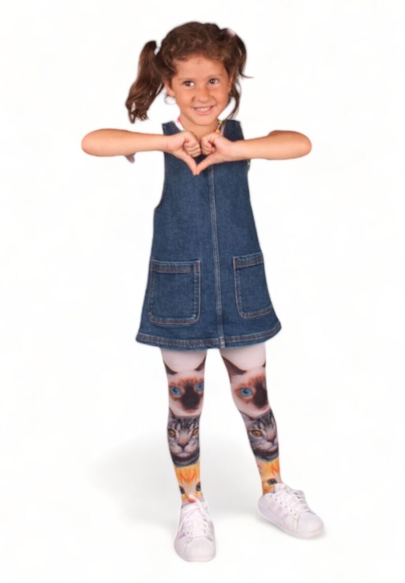 Καλσόν παιδικό με DayMod σχέδιο γάτες 50 Den 