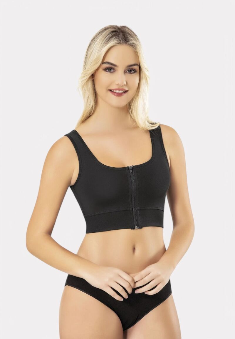 Αθλητικό Μπουστάκι Kota με Φερμουάρ Μαύρο – Στυλ, Στήριξη & Άνεση