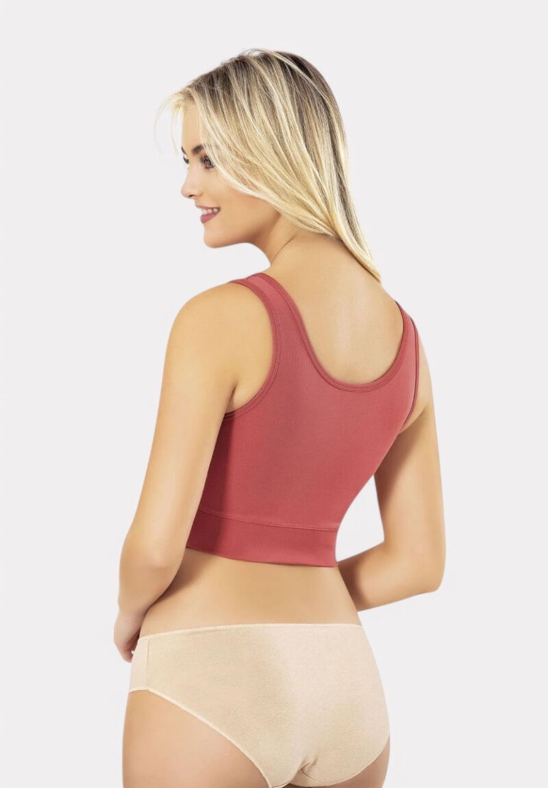 Αθλητικό Μπουστάκι Kota με Φερμουάρ Κεραμιδί – Στυλ, Στήριξη & Άνεση