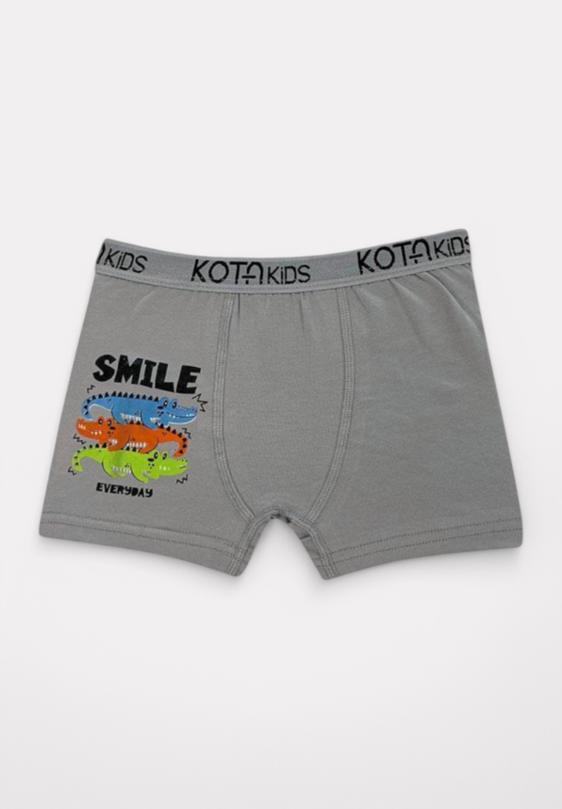 Εσώρουχα Boxer για αγόρι με εξωτερικό λάστιχο βαμβακερά Kota σε οικονομικό πακέτο 4 τεμαχίων