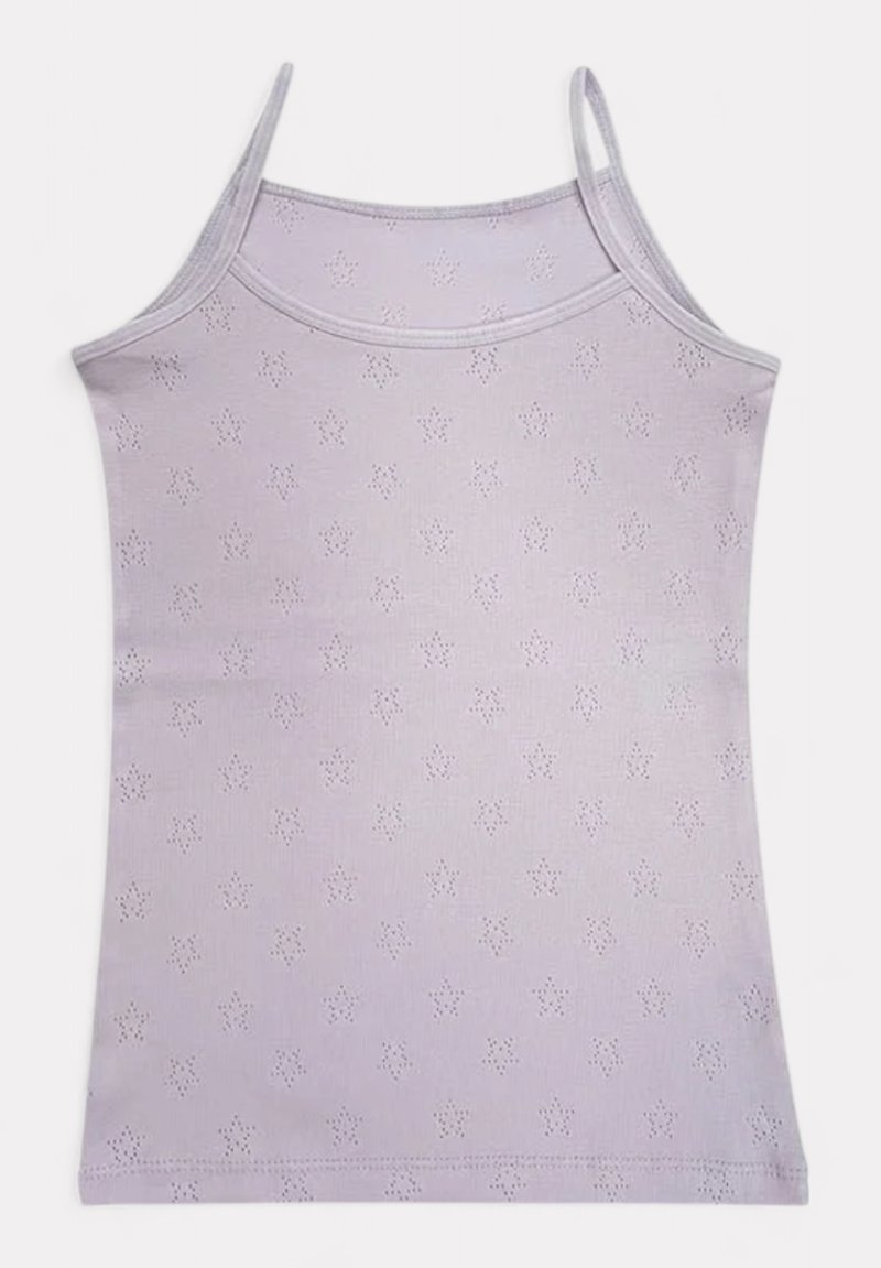 Φανελάκι για κορίτσι βαμβακερό με ανάγλυφα σχέδια Kota σε οικονομικό πακέτο 6 τεμαχίων