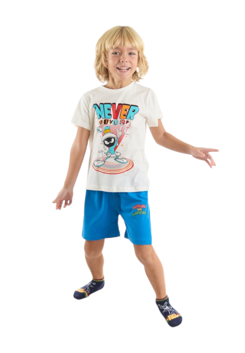 Πιτζάμα για αγόρι με βερμούδα Marvin The Martian Looney Tunes