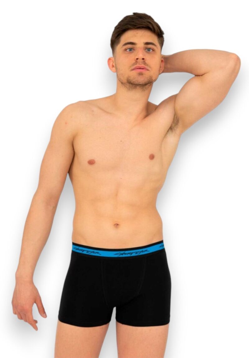 Boxer Ανδρικό Nina Club Black & Blue Cyber