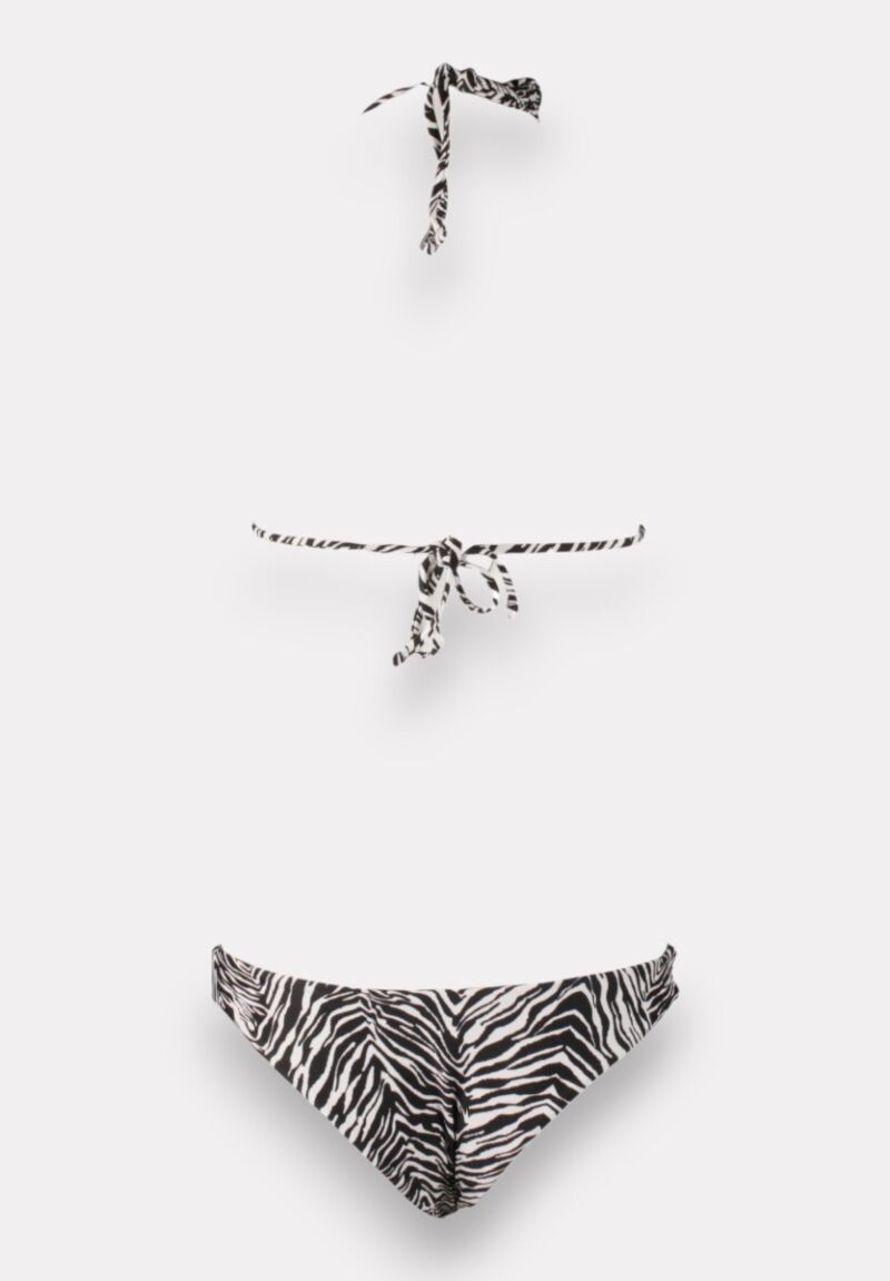 Γυναικείο Μαγιό Zebra Print Μαύρο - Λευκό