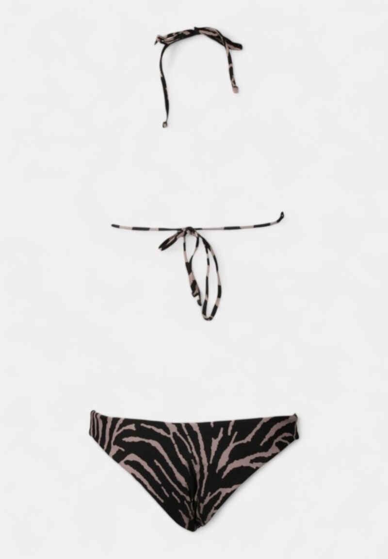 Γυναικείο Μαγιό Zebra Print Μαύρο