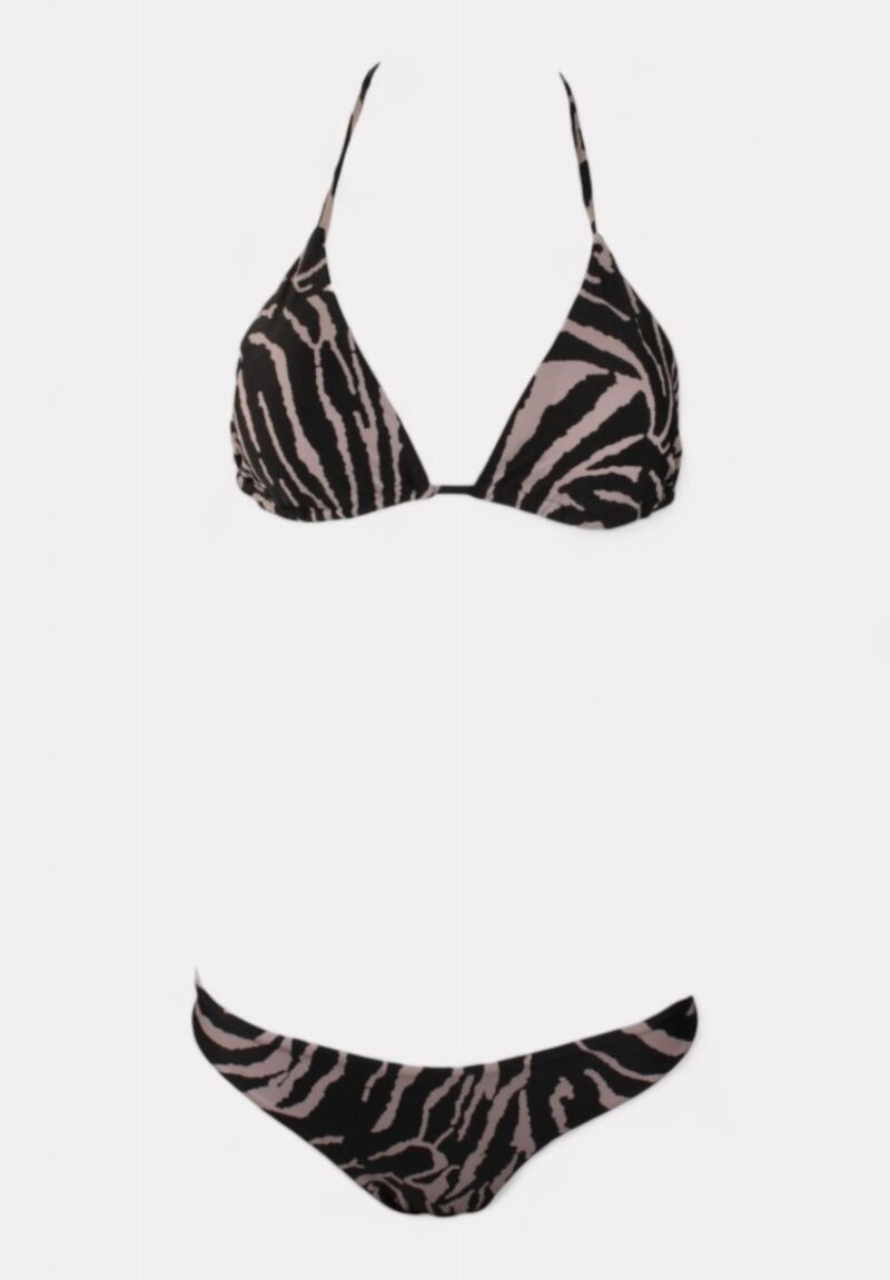 Γυναικείο Μαγιό Zebra Print Μαύρο