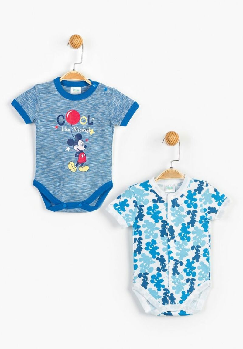 Κορμάκια Mickey κοντό μανίκι 2 Τεμ.