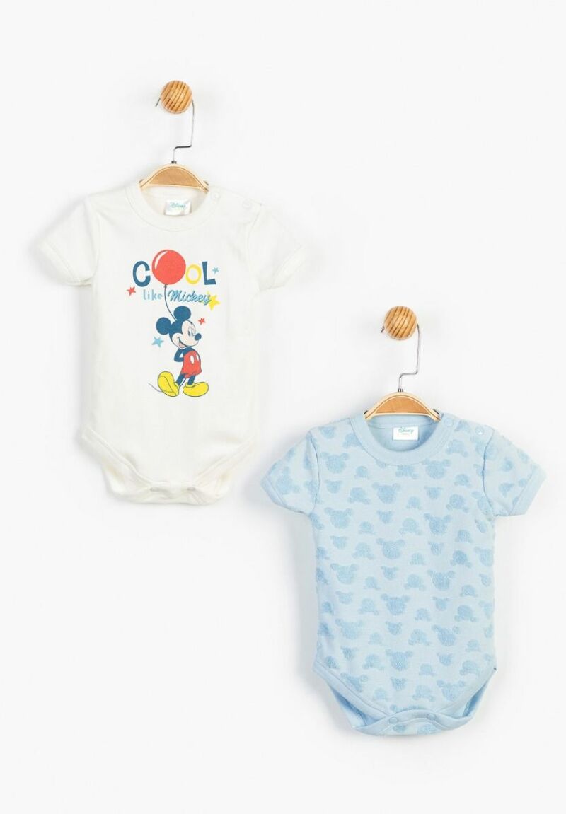 Κορμάκια Mickey κοντό μανίκι 2 Τεμ.