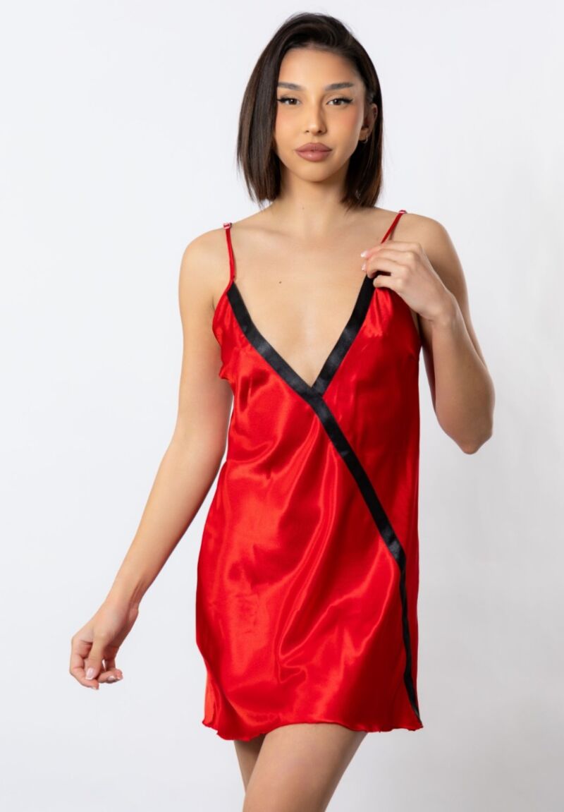 Νυχτικό Σατέν Moongirl Darya Red