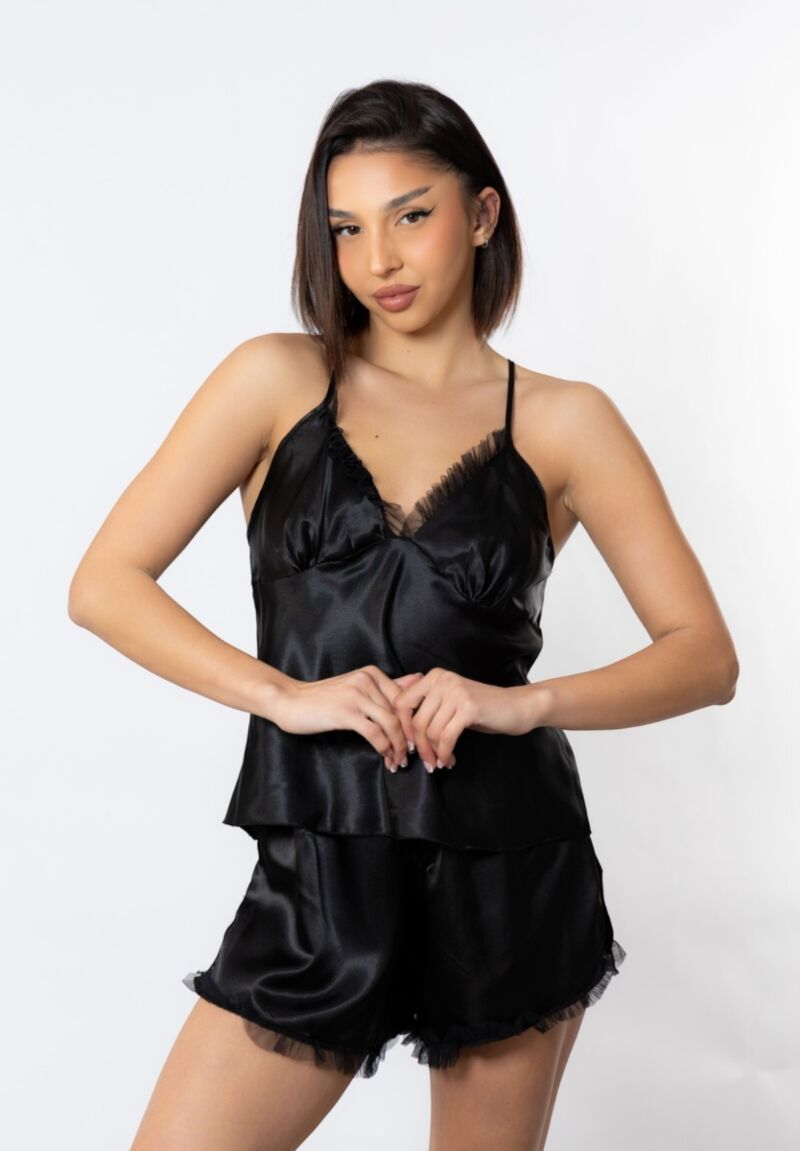 Babydoll Σατέν Moongirl Dimitra Black