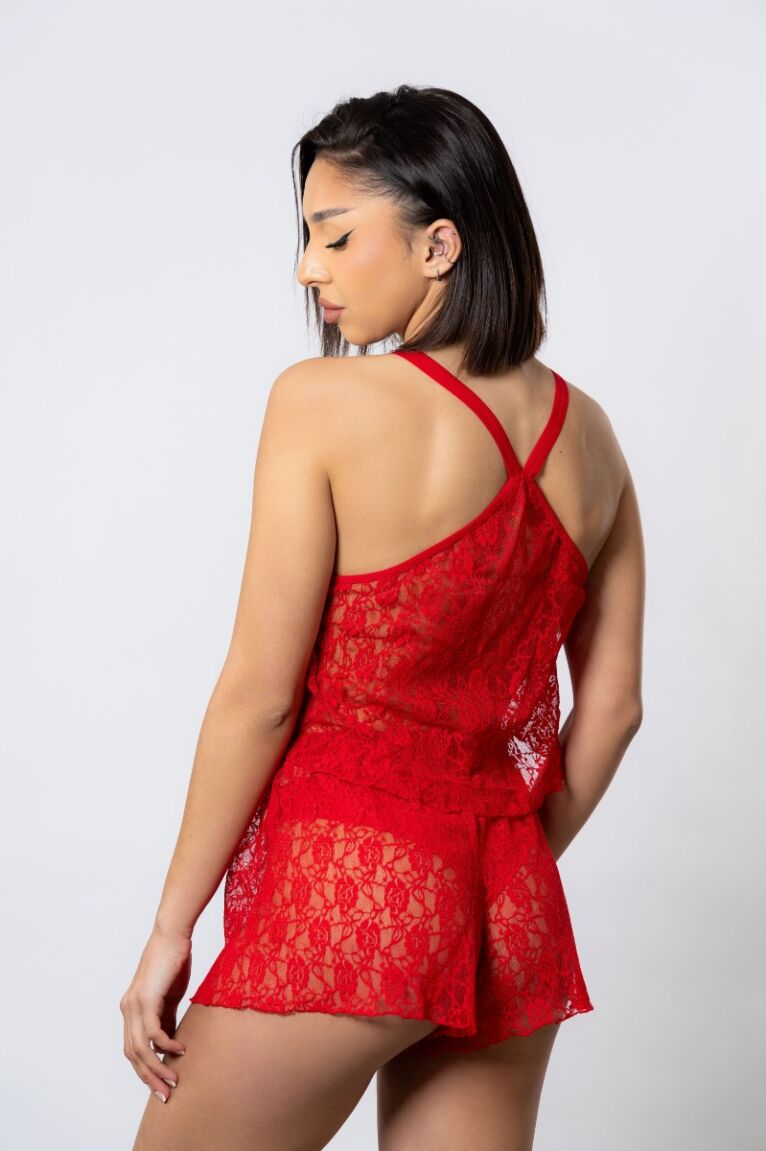 Babydoll Σατέν Moongirl Iris Red