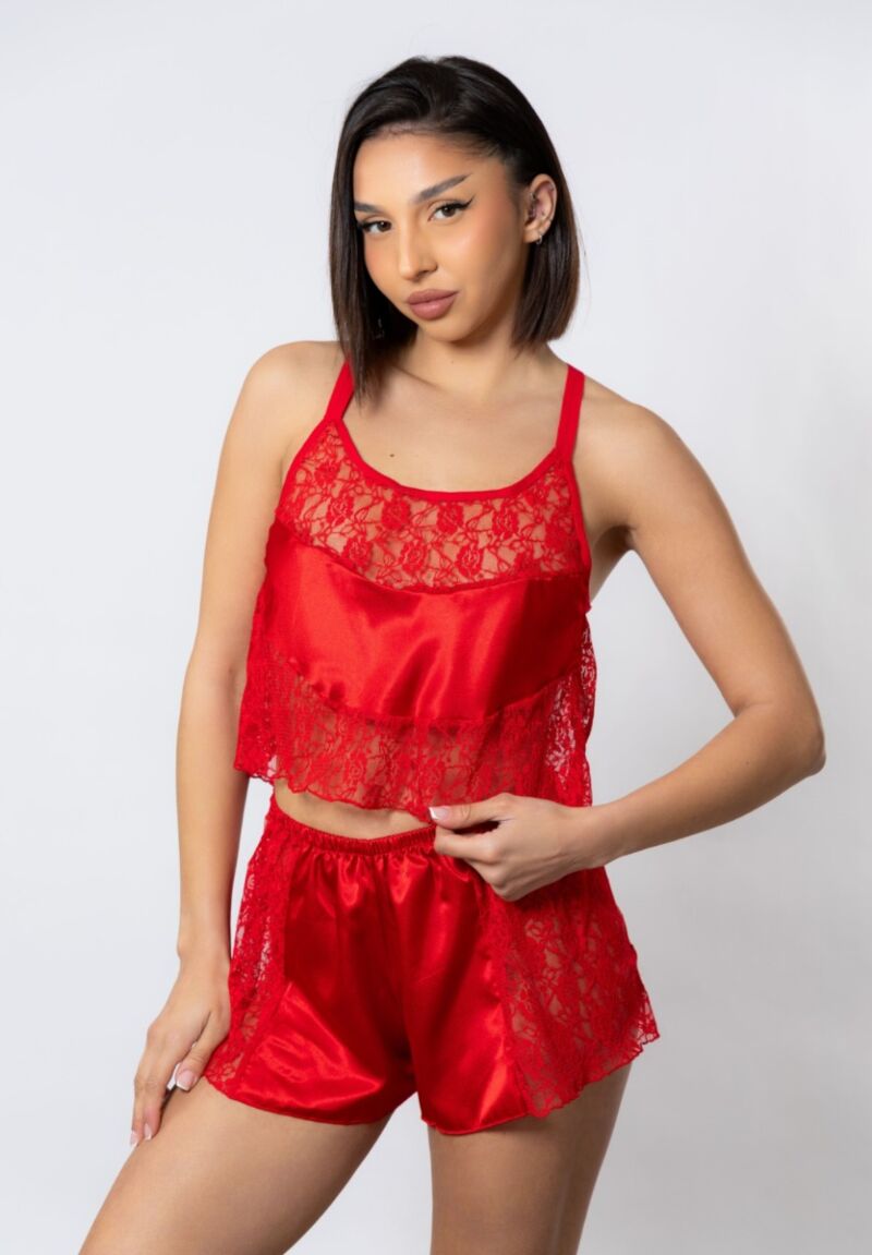 Babydoll Σατέν Moongirl Iris Red
